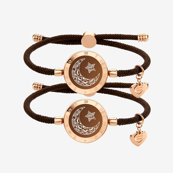 Bracciali Moon e Moon Touch con Corda Milano (Marrone+Marrone)