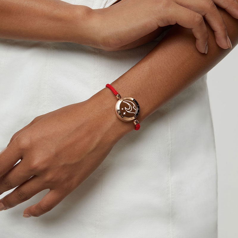 Sea Touch Bracelet with Red Milan Rope
